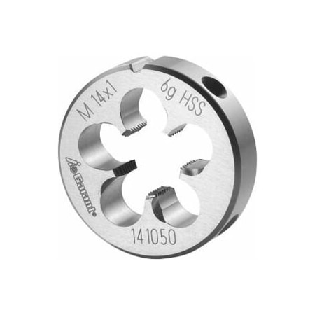 Garant M14X1 HSS Round Die, Closed/Pre-Slit Form 141050 14X1